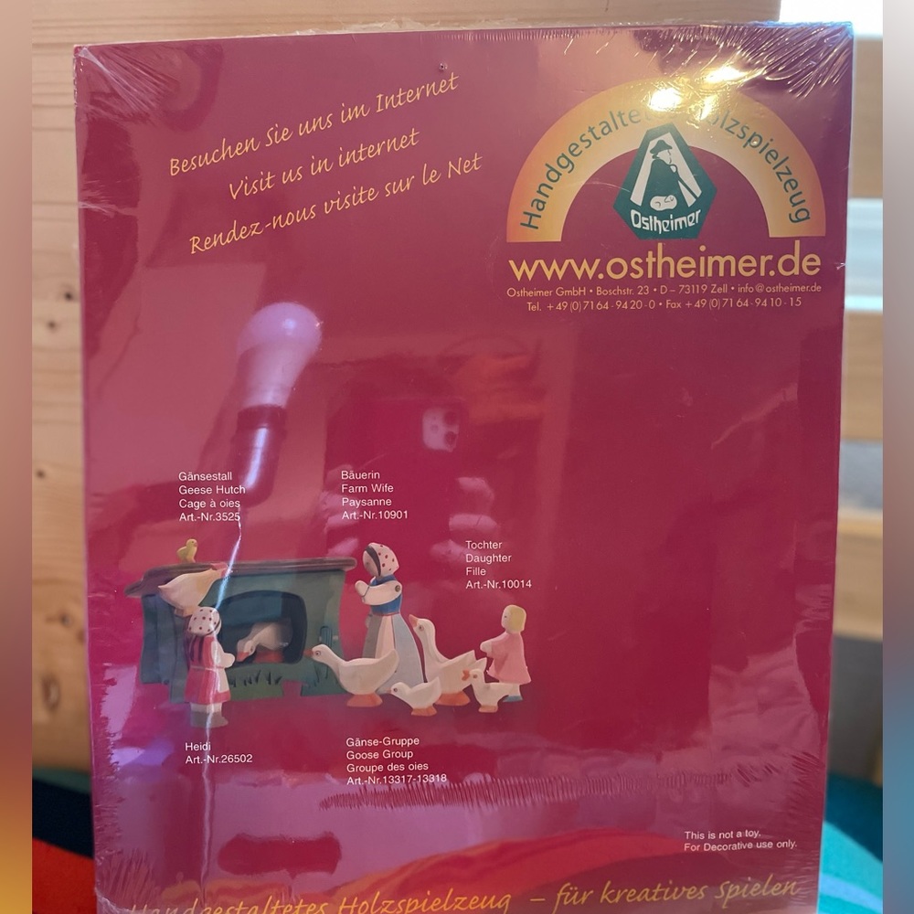 Ostheimer Goose Girl Wooden Baby/ Kids Waldorf Mobil Germany NEW in package 🌲 - Picture 3 of 3